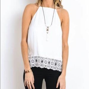 White lace top